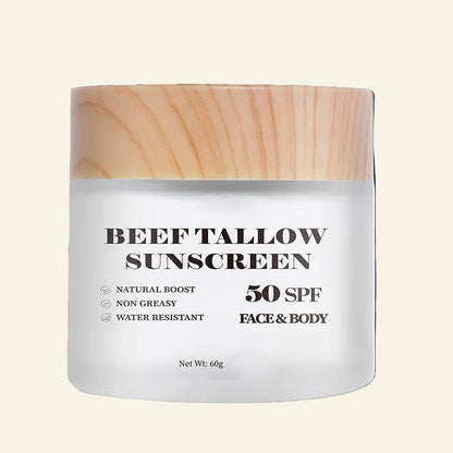 Beef tallow sunscren