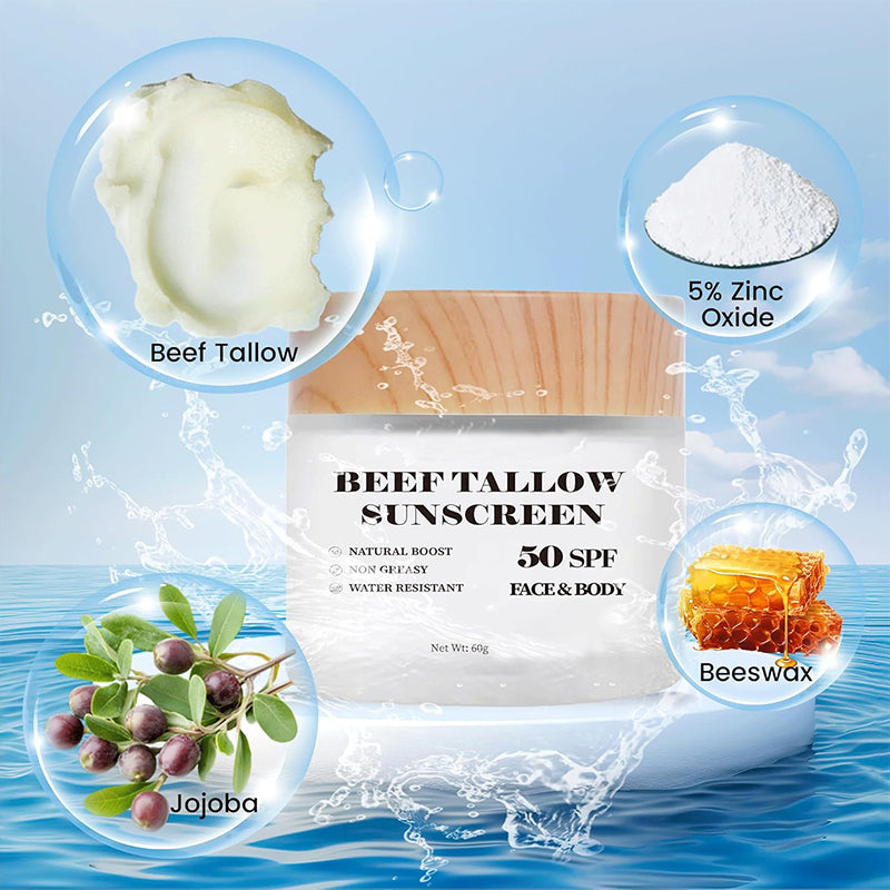 Beef tallow sunscren